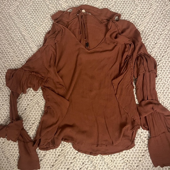 Long Sleeve Ruffle Top - Picture 1 of 1